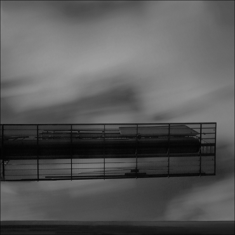 The sign is suspended